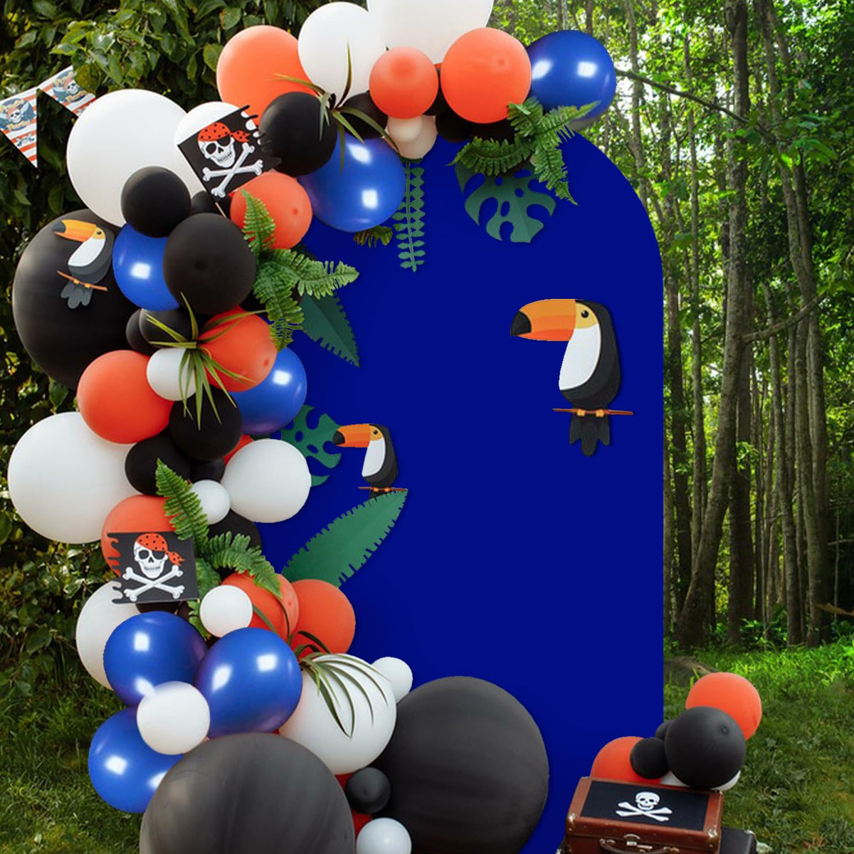 Babenest royal blue backdrop adds depth to event decor and photos.