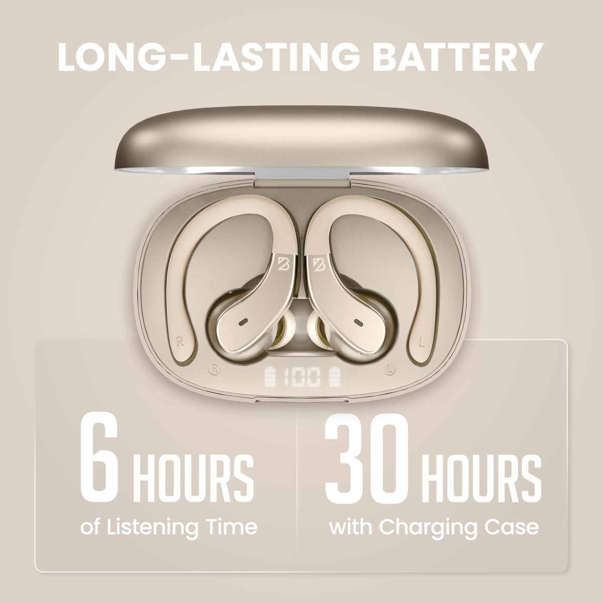 Back Bay Audio bass mode graphic illustrating enhanced low-end for powerful workouts