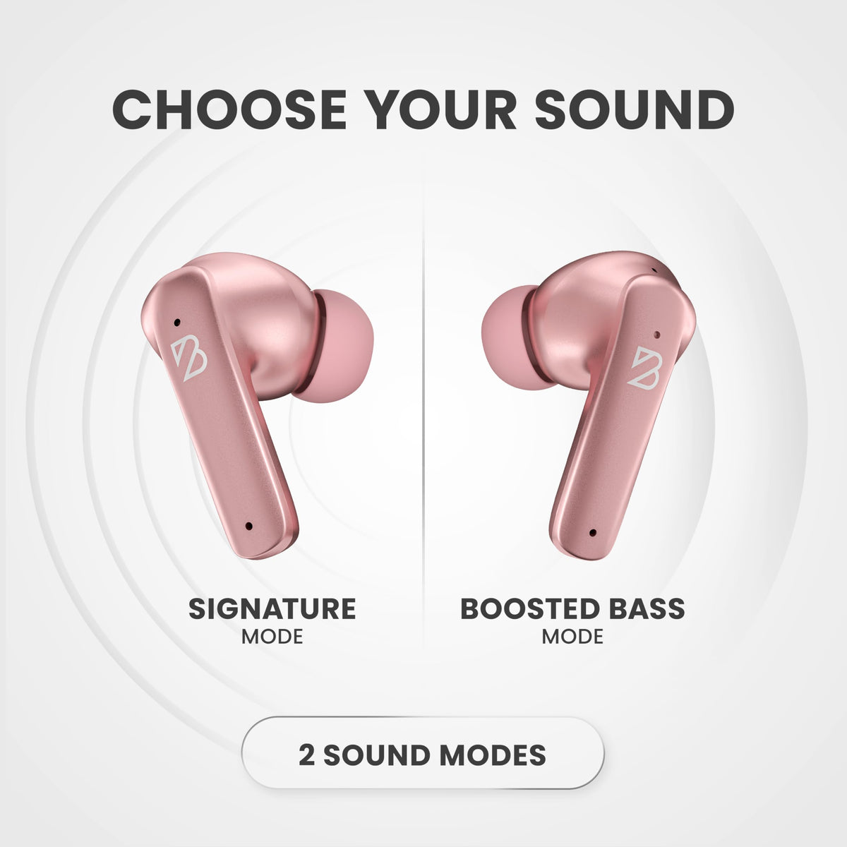 Ergonomic ear tips offer all-day comfort for small ears.