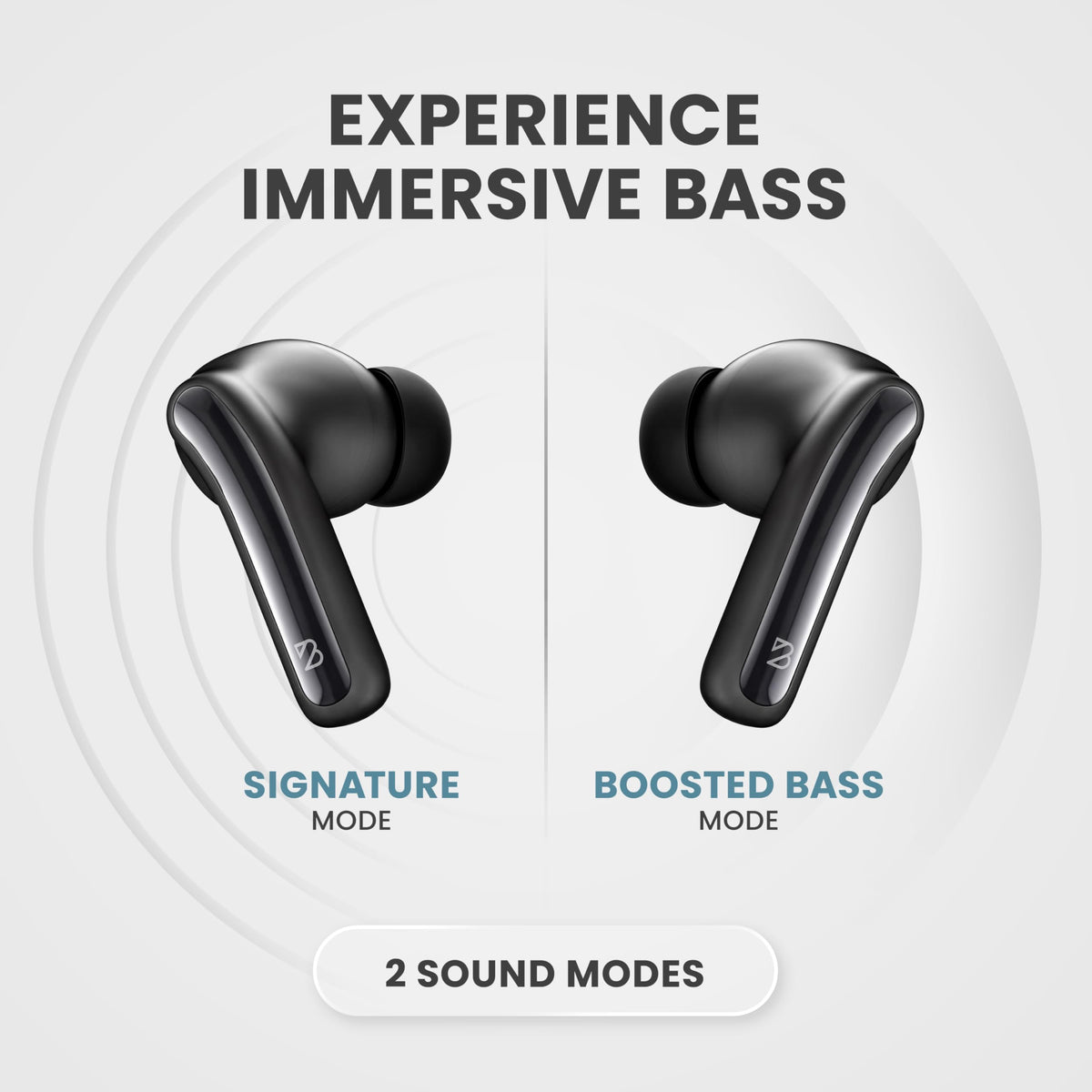 Back Bay Audio FirstClass bass mode visual showing enhanced low-end for immersive listening