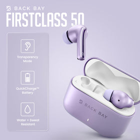 Back Bay Audio FirstClass transparency mode lets ambient sounds through.
