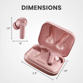 Wireless microphone on Back Bay Audio buds enables clear calls on the move.