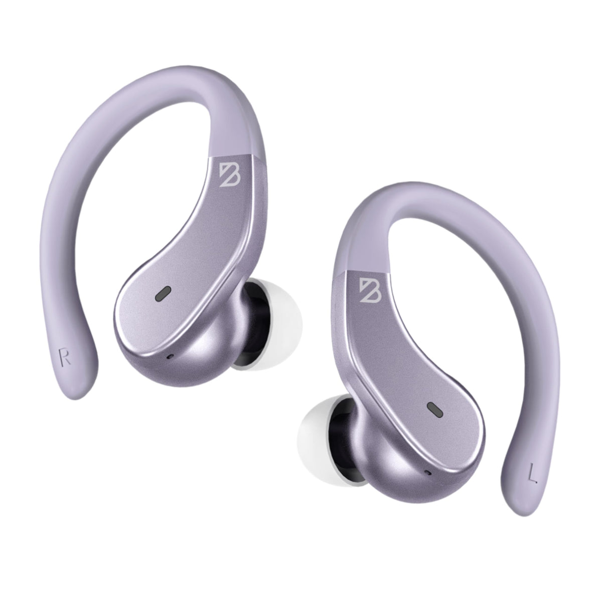 Back Bay Audio Runner secure-fit earbuds with wrap-around hooks stay put during runs.