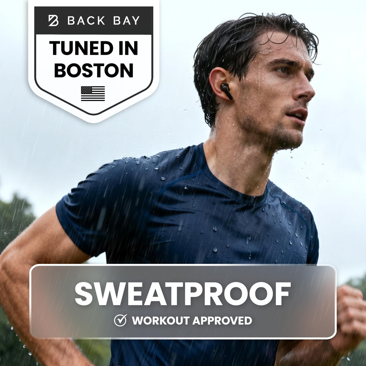 Back Bay Audio earphones delivering Signature Sound in a bright studio setting.