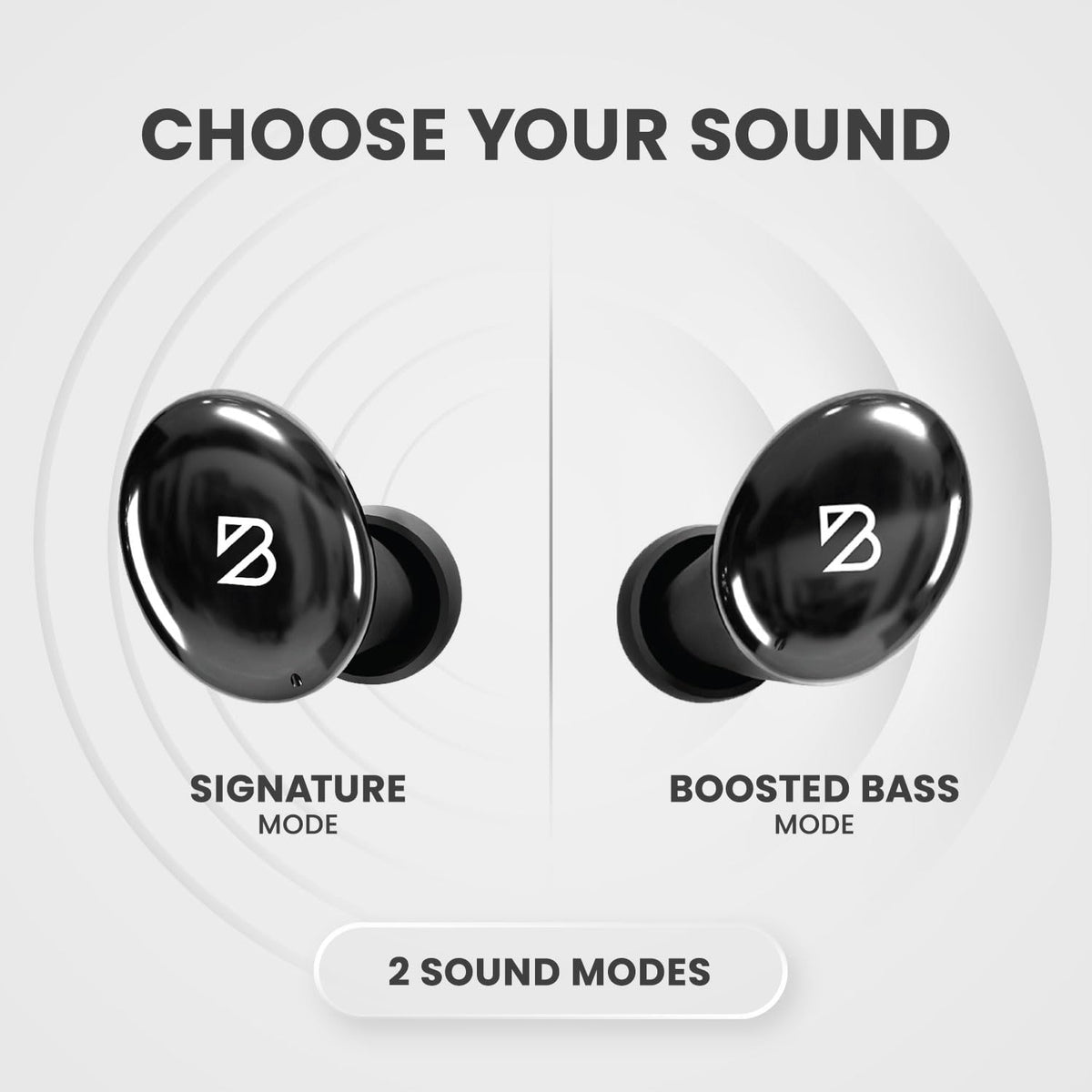 Back Bay Audio Tempo 30 button detail illustrating Extra Bass activation for punchy low end