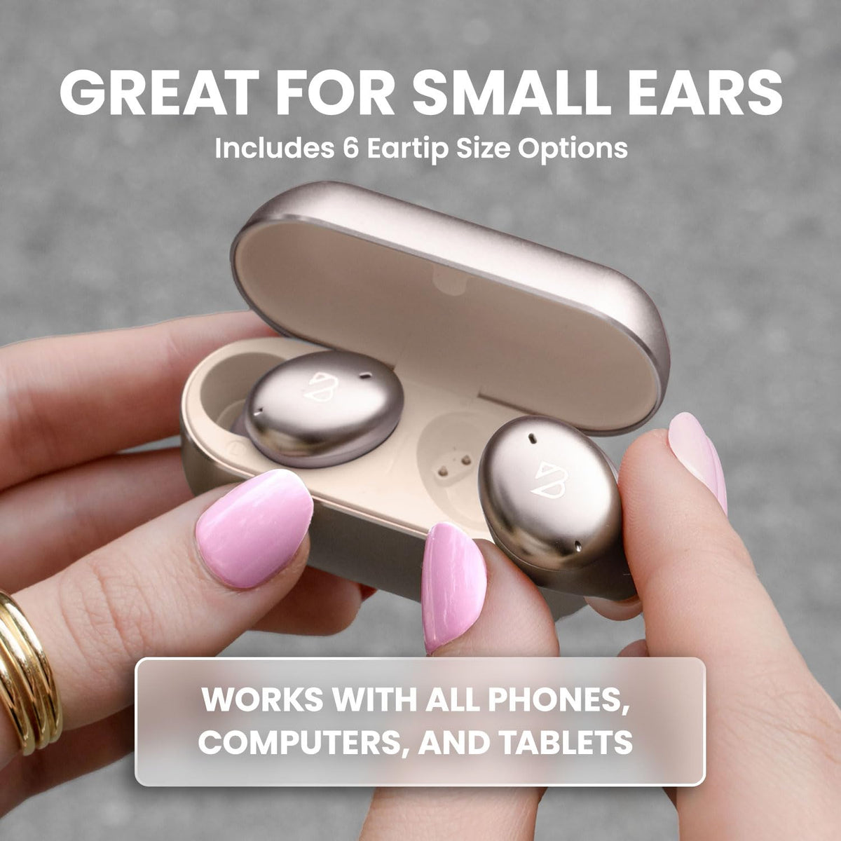 Back Bay Audio Tempo 30 earbud close-up highlighting compact design and clarity
