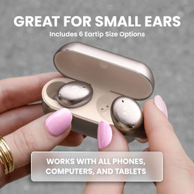 Back Bay Audio Tempo 30 earbud close-up highlighting compact design and clarity