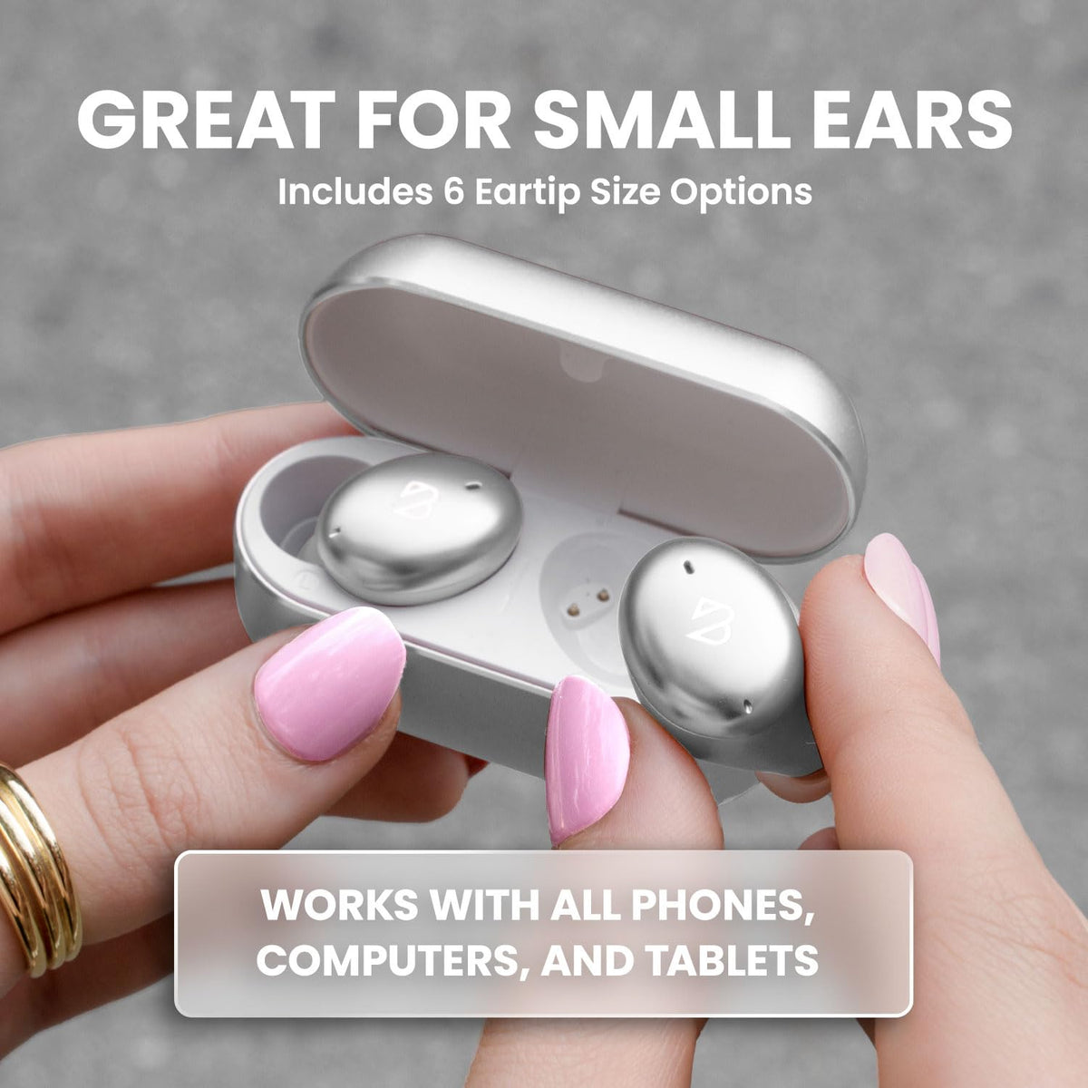 Back Bay Audio close-up of earbud driver and finish, illustrates build quality