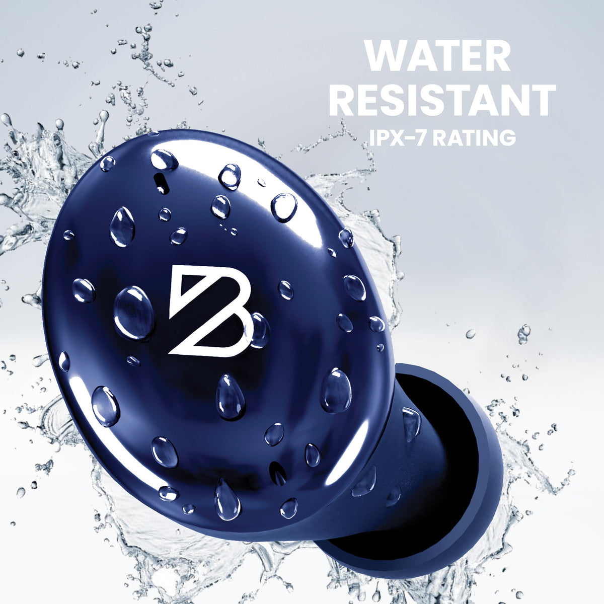 Back Bay Audio earbuds during workout showing sweat resistance