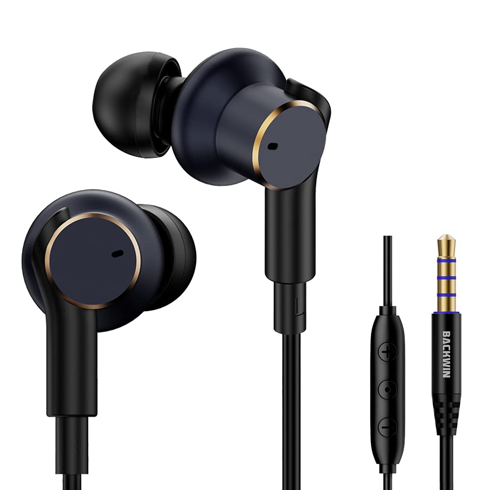 BACKWIN soft ear tips in S/M/L for comfortable fit.