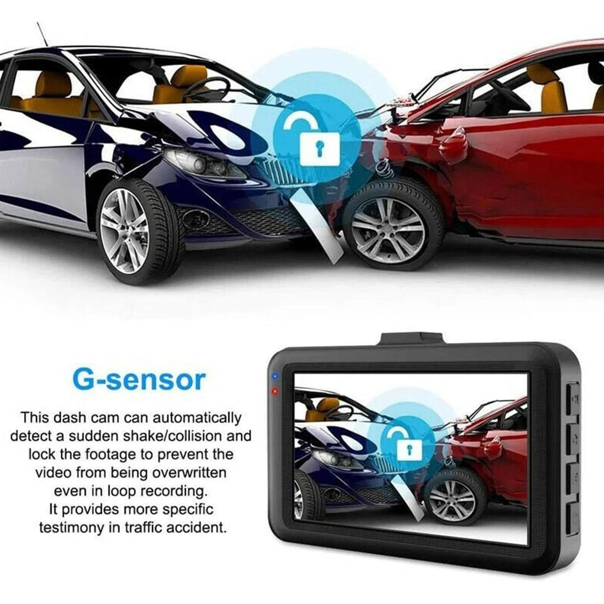 Baideluo dash cam features a compact design for discreet installation