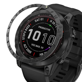 BAIHUIAM bezel ring on Garmin Fenix 7X adds style and protection.