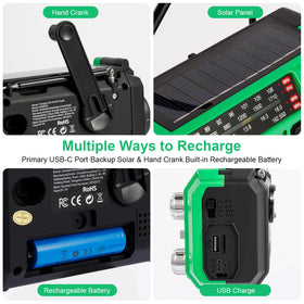 Baijiali emergency radio flashlight beam for improved nighttime visibility