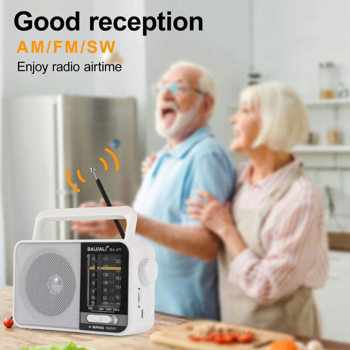 BAIJIALI radio used outdoors showing robust reception