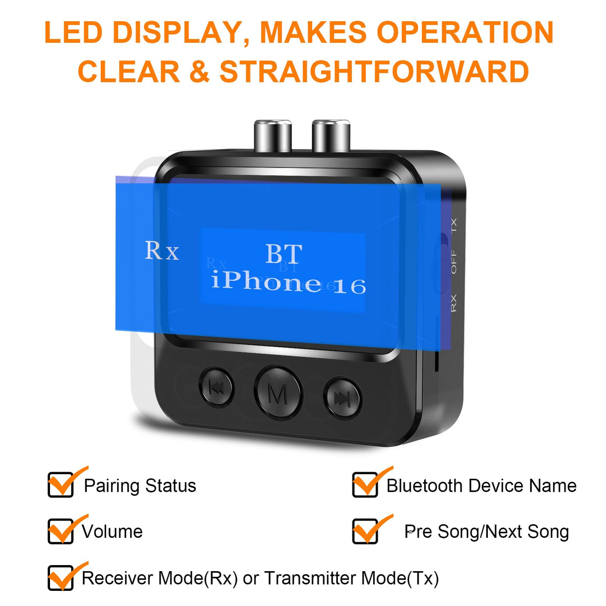 BAISHUN RCA and 3.5mm inputs enable versatile, universal connections.