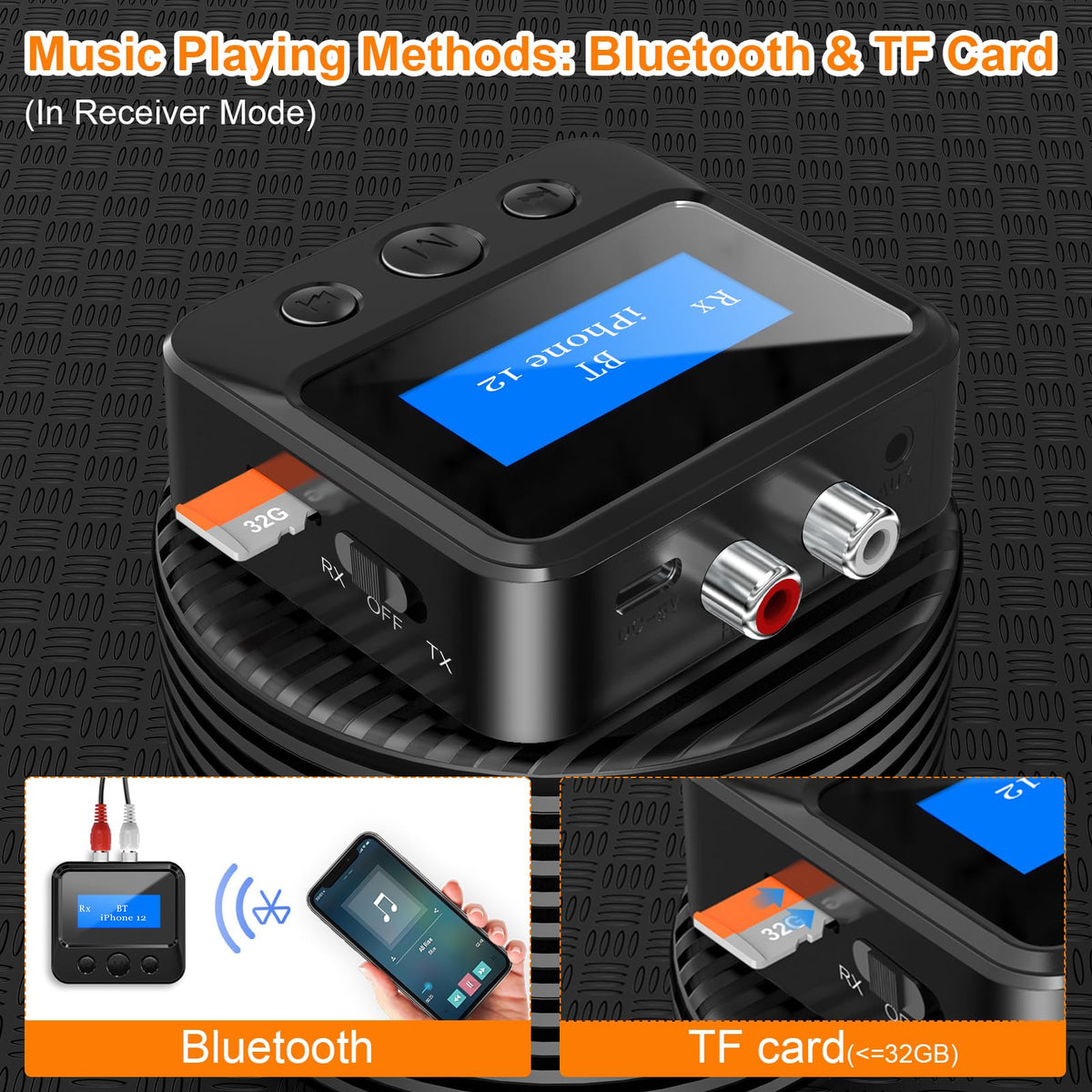 BAISHUN TF card output lets you play music directly from the device.