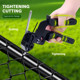 Balabulala ties installed on chain link fence for lasting security