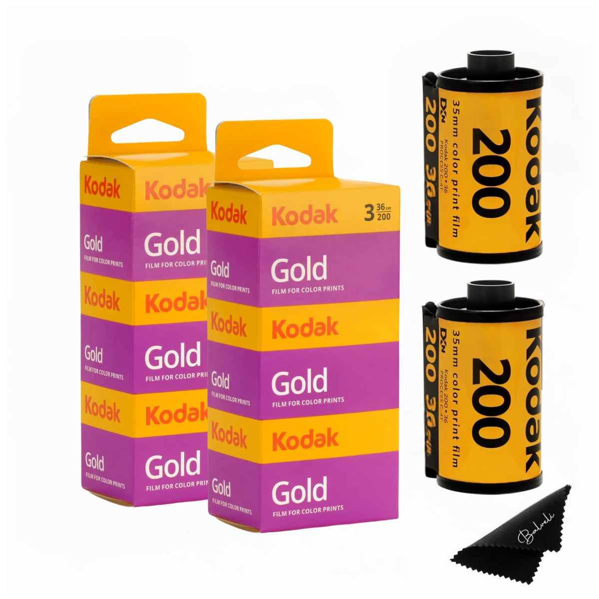 Balveli Kodak Gold 35mm roll bulk pack on table, ready for spontaneous shoots.