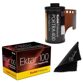 Balveli showing Kodak Portra 400 and Ektar 100 front packaging, clear product view and benefit
