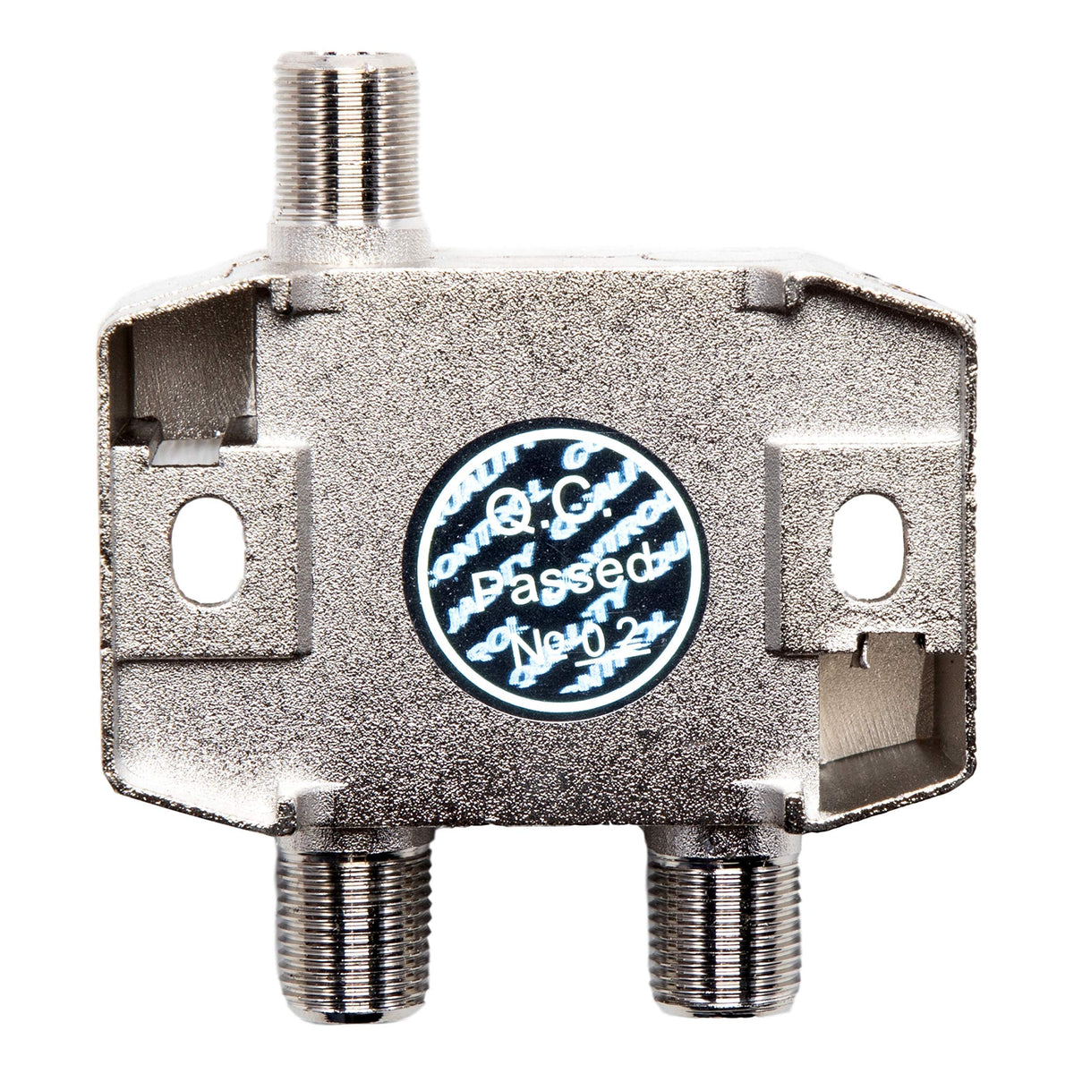 BAMF close-up of F-type connectors highlighting secure connection benefits