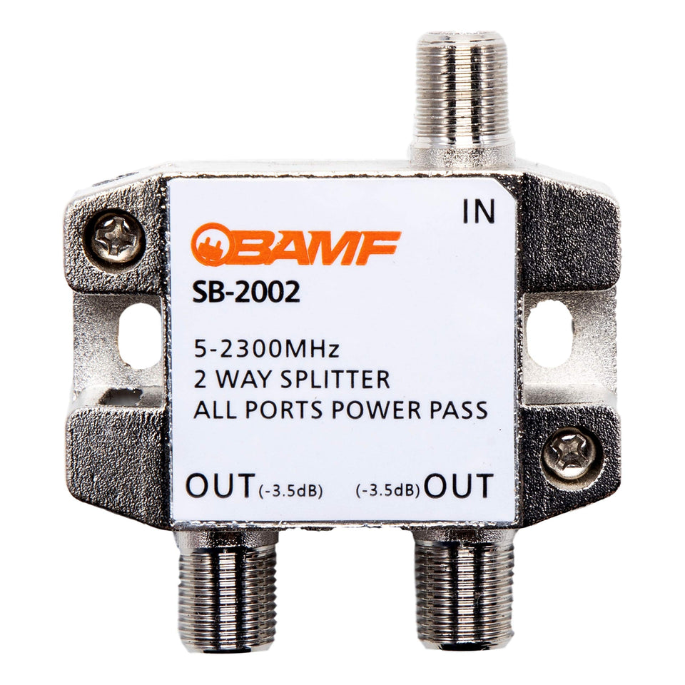 BAMF front view of splitter showing ports and quality for reliable splitting