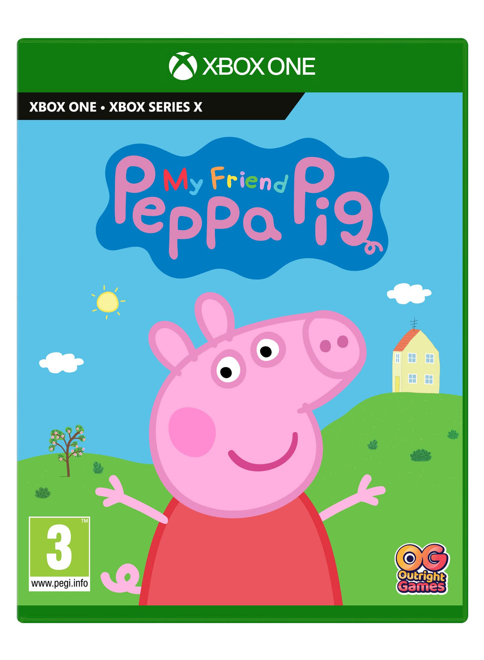 Bandai Namco Outright Games My Friend Peppa Pig box art with multilingual cover