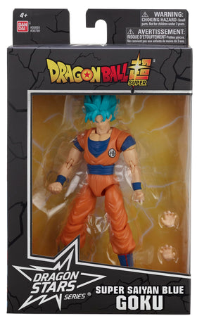 BANDAI Super Saiyan Blue Goku in retail packaging for collector-friendly storage