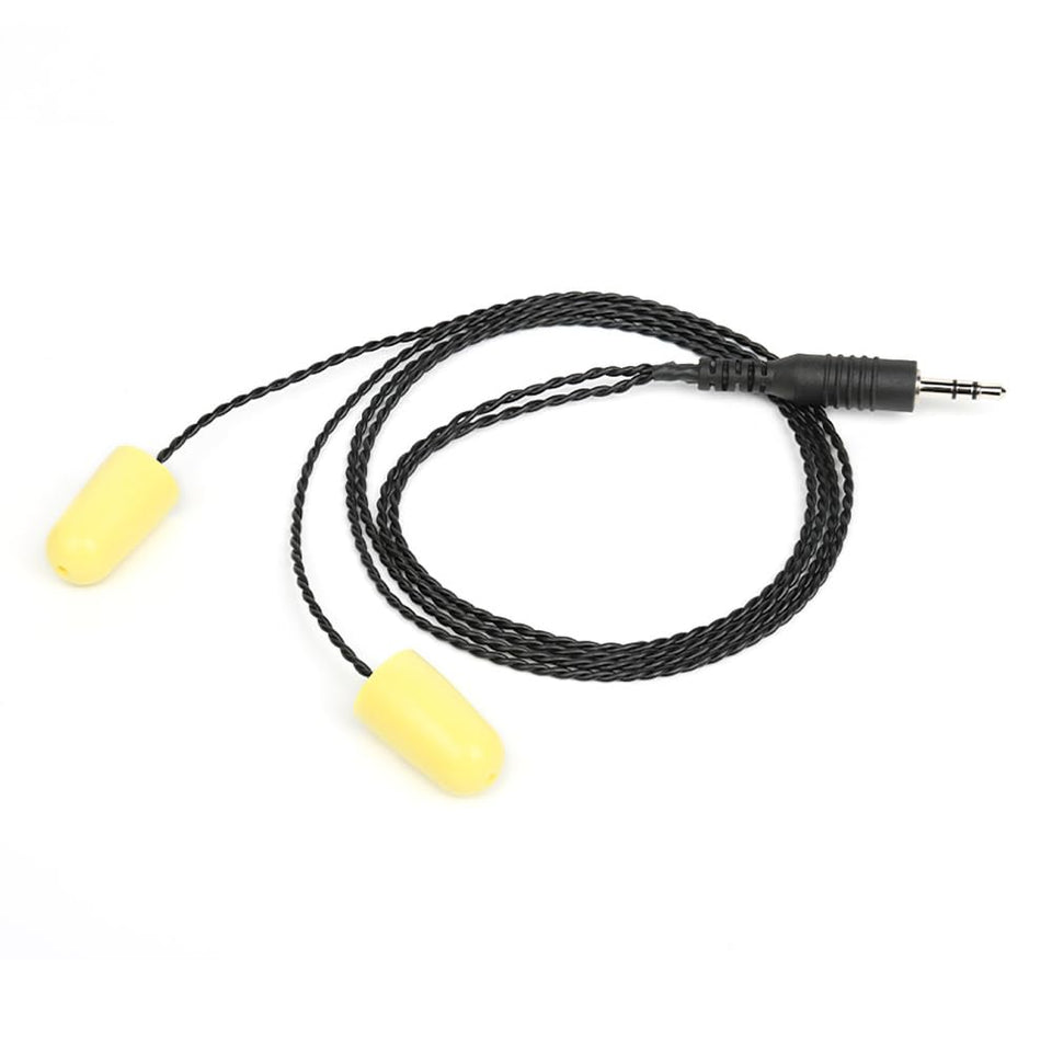 BANDARICOMM Racing radio earbuds with 3.5mm connector for radios and phones.