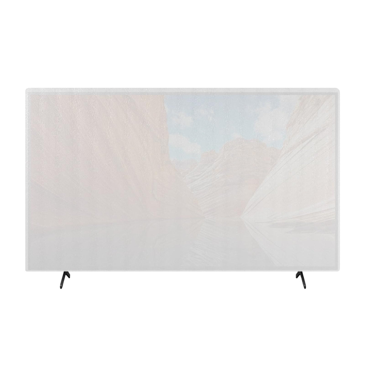 Bandelt foam TV cover showing 55in x 32in dimensions for moving protection