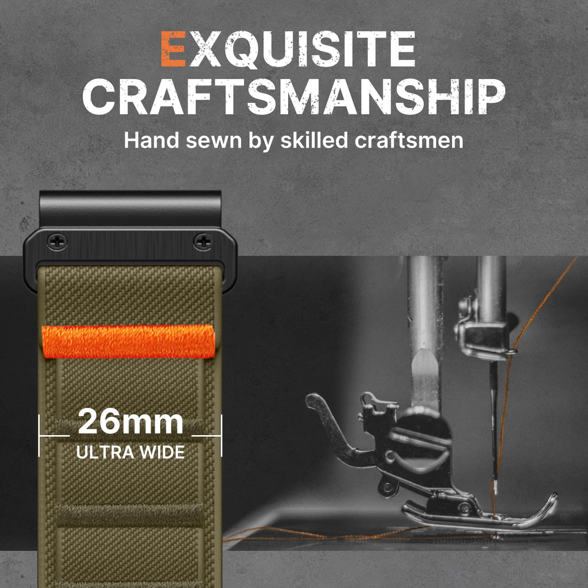 Bandletic paired on a Garmin Fenix watch front, quick‑fit ease benefit