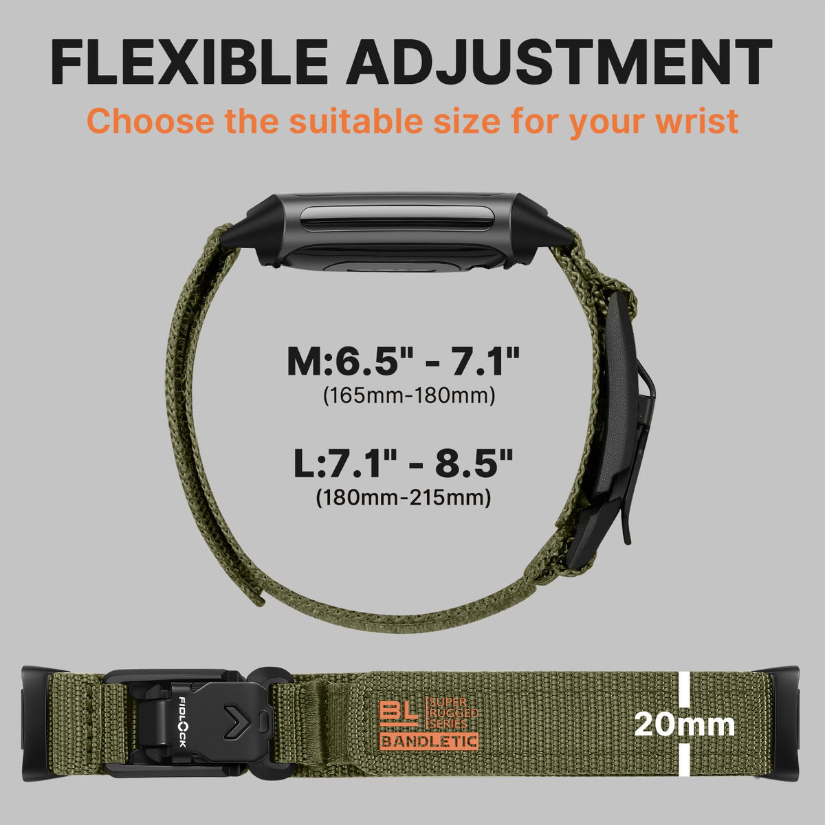 Bandletic worn by runner outdoors showing stable strap during high-intensity activity