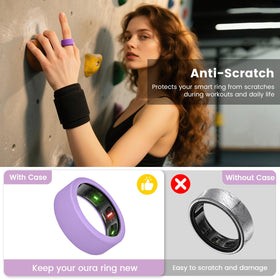BandRain premium silicone soft-touch ring cover for Oura Ring protection