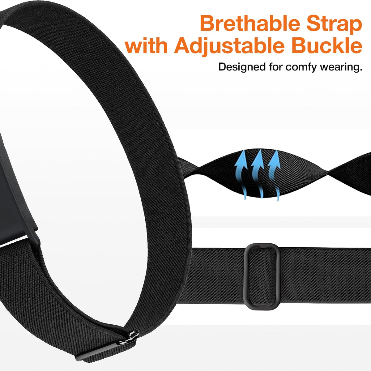 BandSmith reinforced stitching and flexible materials withstand sweat and motion.
