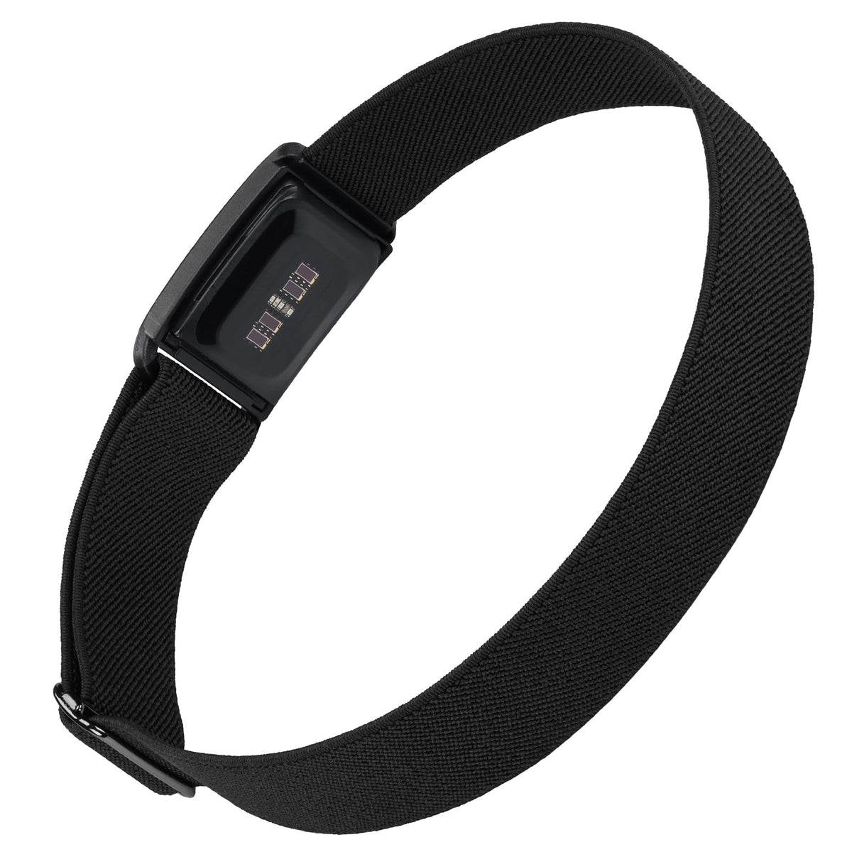 BandSmith stretchy nylon arm band with case securely holding Whoop 5.0 during workouts