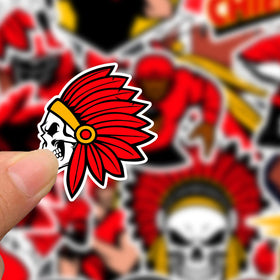 BandWorks Kansas City Chiefs stickers on water bottle add team spirit and weather resistance