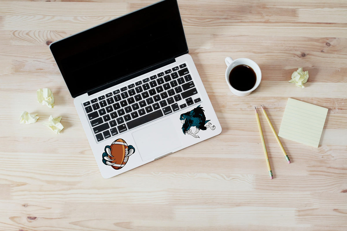 BANDWORKS laptop and water bottle sticker collection for personalizing gear