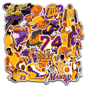 Bandworks Lakers stickers pack to decorate items with durable vivid visuals