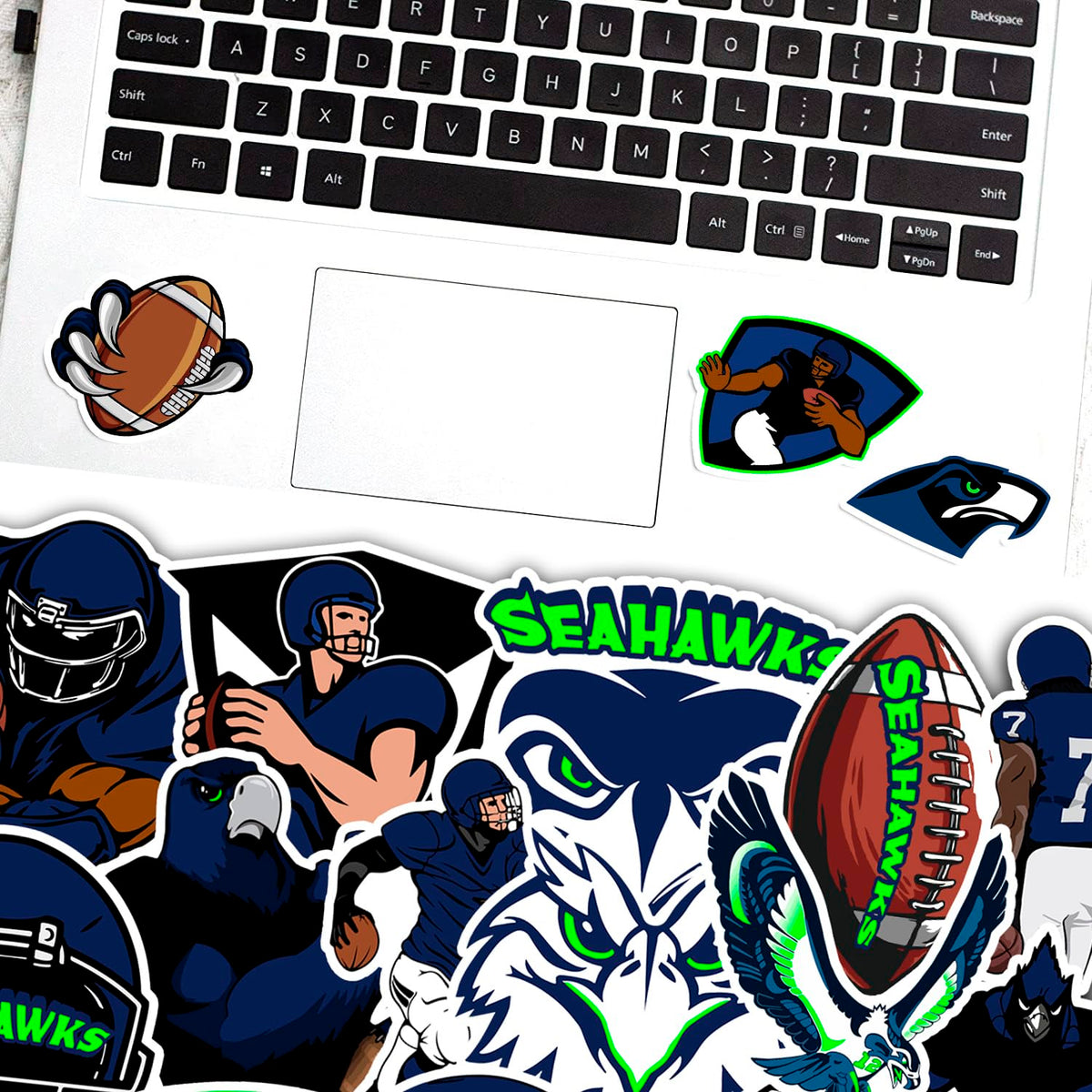BANDWORKS Seahawks decals for motorcycle enhance style with weatherproof finish