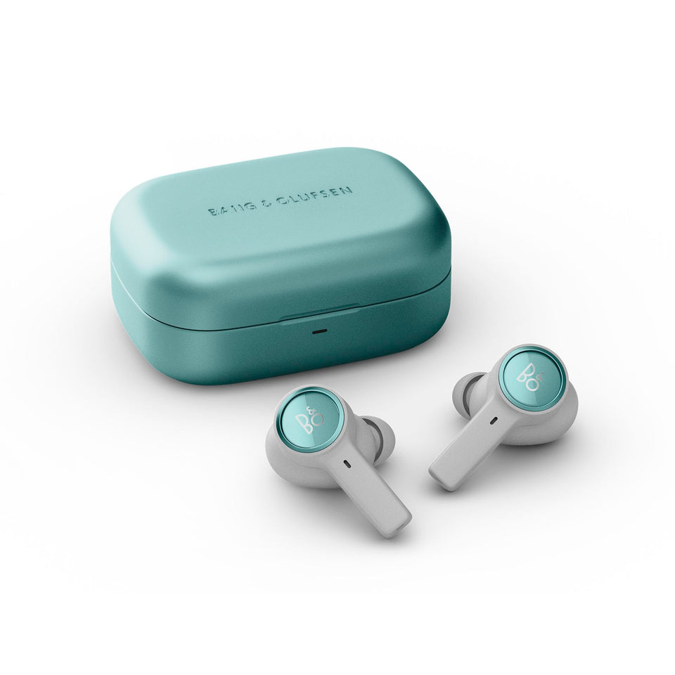 Bang & Olufsen Beoplay Eleven earbuds close-up showing premium build and fit