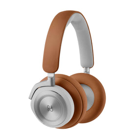 Bang & Olufsen Beoplay HX headphones on ears with premium comfort for extended listening sessions