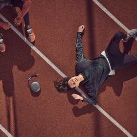 Bang & Olufsen Beosound A1 2nd Gen portable speaker for easy transport.