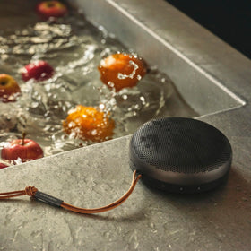 Beosound A1 2nd Gen provides up to 18 hours of playback per charge.
