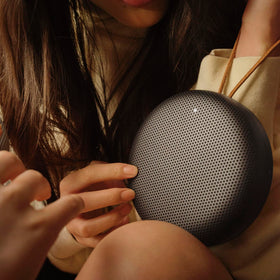 Beosound A1 2nd Gen with Alexa enables hands-free control.