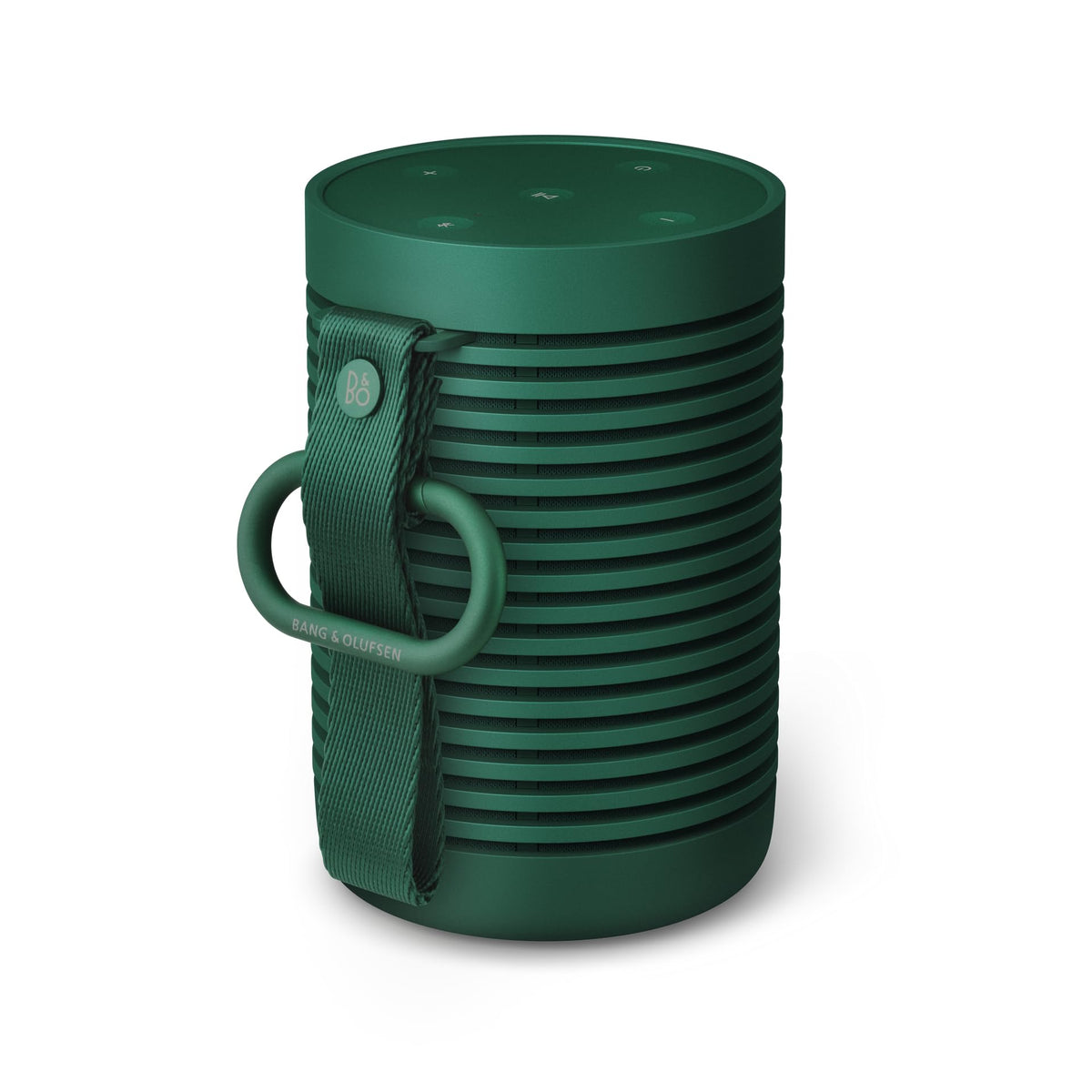 Bang & Olufsen Beosound Explore’s rugged aluminium shell in a vivid green finish.