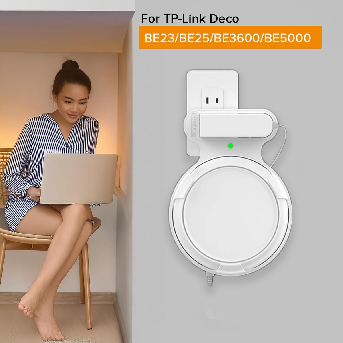 Bangcheer space-saving design frees desk space and improves room flow.