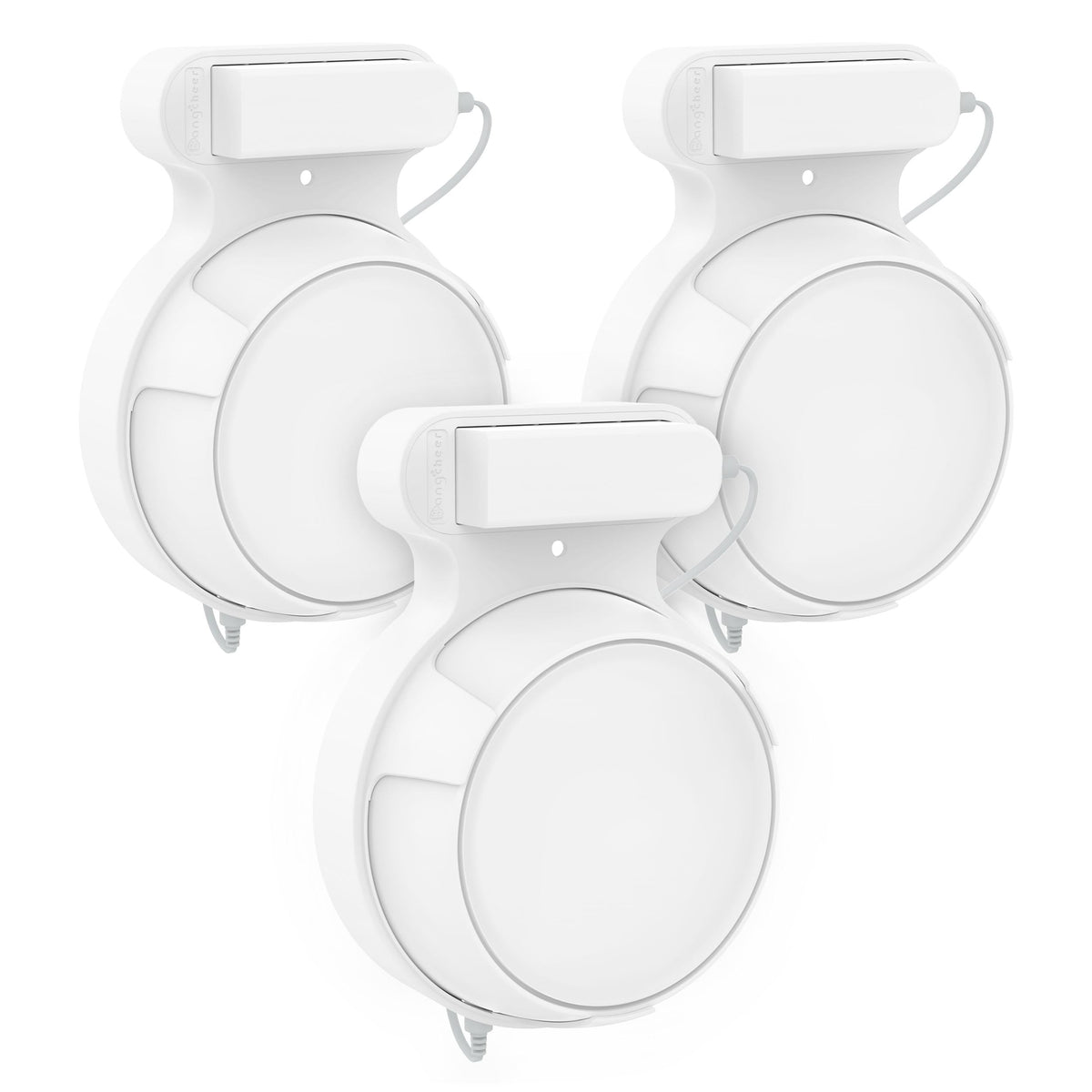 Bangcheer wall mount bracket for Deco BE23/BE25, white, 3-pack, clutter-free installation.