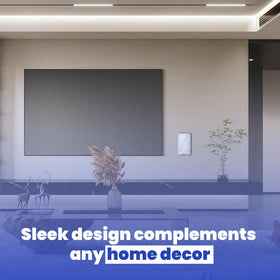 Bangcheer BE14000 wall mount complements modern interiors with a clean look.