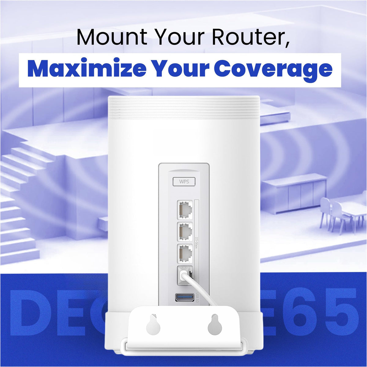 Bangcheer Deco BE68 wall mount keeps devices off surfaces to reduce clutter.