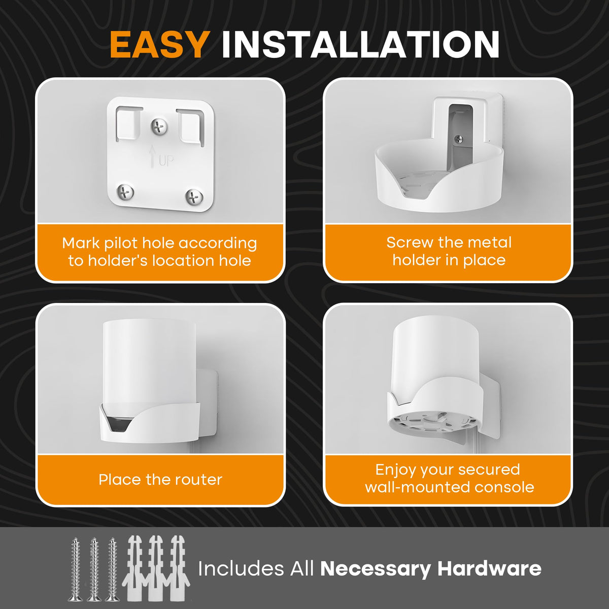 Bangcheer easy-install wall mount simplifies mounting of Deco units.