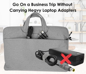 Bangjia travel pouch with cable and tips in a bag; compact portability for travel